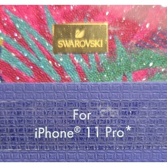 Swarovski Crystal Tropical iPhone 11 PRO Case Multi STS PGO 5533960 Pink Gold - Picture 7 of 7